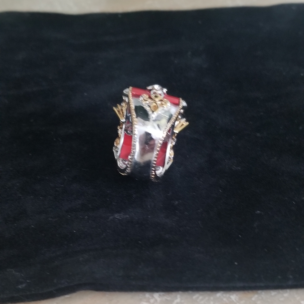 Ruby Scrolled Ring - image 6